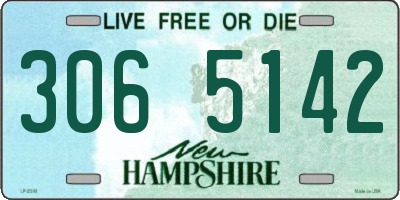 NH license plate 3065142