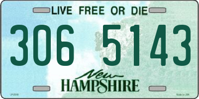 NH license plate 3065143