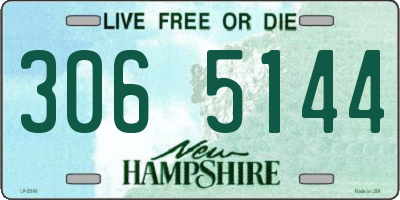 NH license plate 3065144