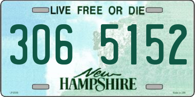 NH license plate 3065152