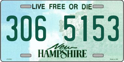 NH license plate 3065153