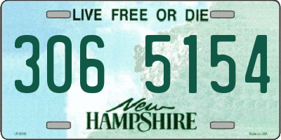 NH license plate 3065154