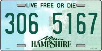 NH license plate 3065167