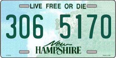 NH license plate 3065170