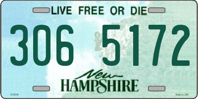 NH license plate 3065172