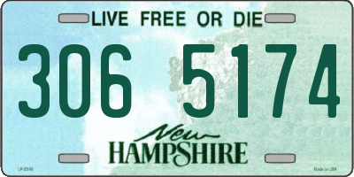 NH license plate 3065174