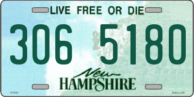NH license plate 3065180