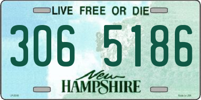NH license plate 3065186
