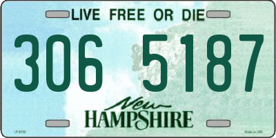 NH license plate 3065187