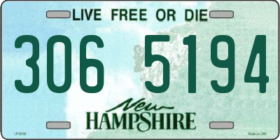 NH license plate 3065194