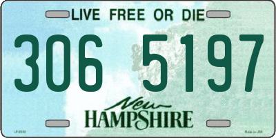 NH license plate 3065197