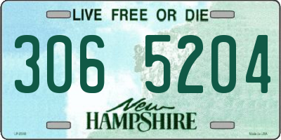 NH license plate 3065204