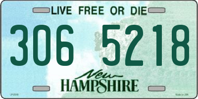 NH license plate 3065218