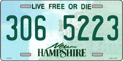 NH license plate 3065223