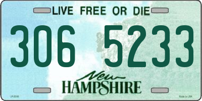 NH license plate 3065233
