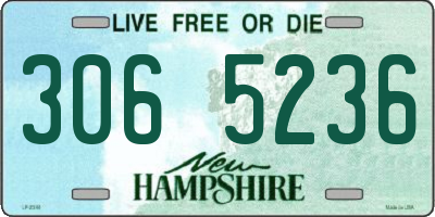 NH license plate 3065236