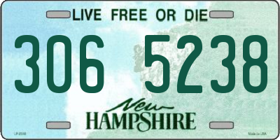 NH license plate 3065238