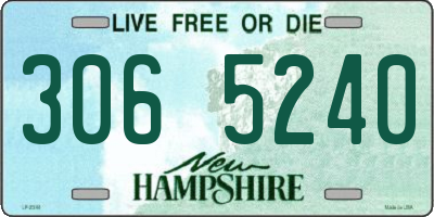 NH license plate 3065240