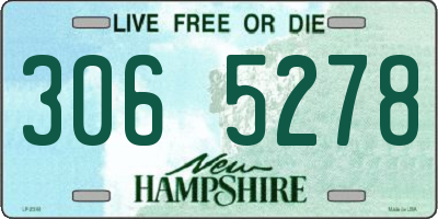NH license plate 3065278