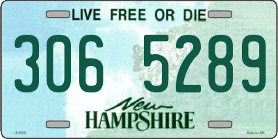 NH license plate 3065289