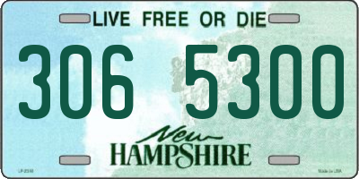 NH license plate 3065300