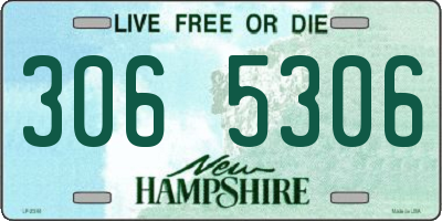 NH license plate 3065306