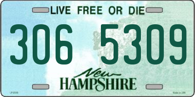 NH license plate 3065309