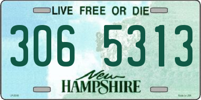 NH license plate 3065313