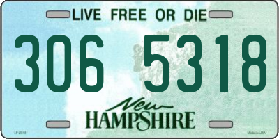 NH license plate 3065318