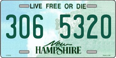 NH license plate 3065320