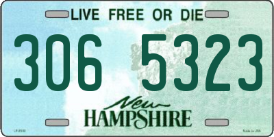 NH license plate 3065323