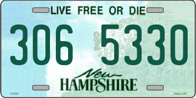 NH license plate 3065330