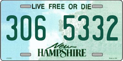 NH license plate 3065332