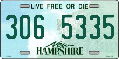 NH license plate 3065335