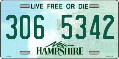 NH license plate 3065342