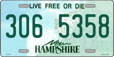 NH license plate 3065358