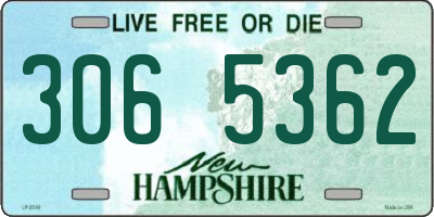 NH license plate 3065362