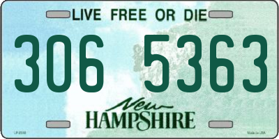 NH license plate 3065363