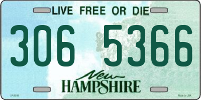 NH license plate 3065366