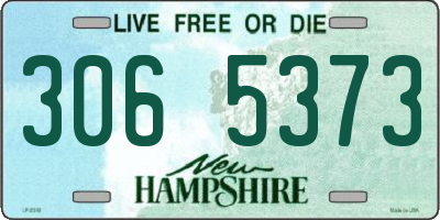 NH license plate 3065373