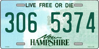 NH license plate 3065374