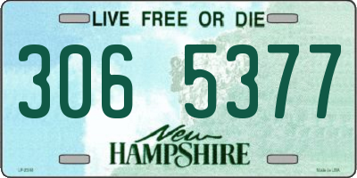 NH license plate 3065377