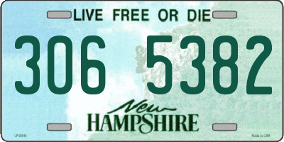 NH license plate 3065382