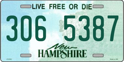 NH license plate 3065387