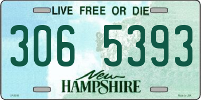 NH license plate 3065393