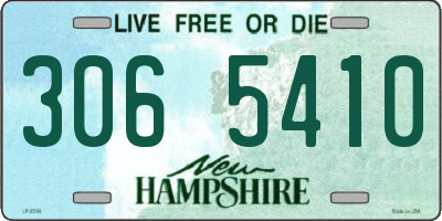 NH license plate 3065410
