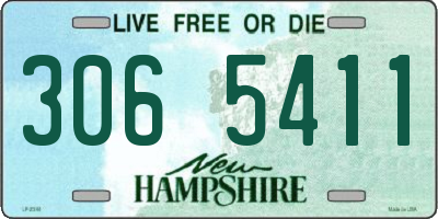 NH license plate 3065411