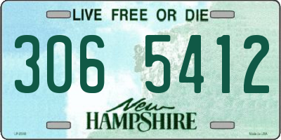 NH license plate 3065412