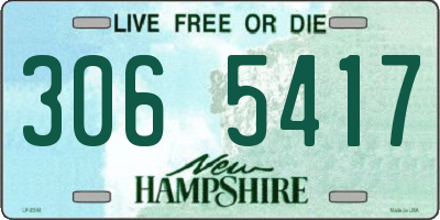 NH license plate 3065417