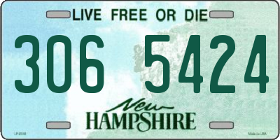 NH license plate 3065424